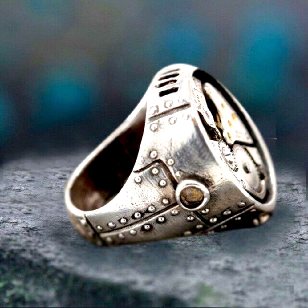 New Men's Rugged Mechanical Ring - Picture 2 of 4